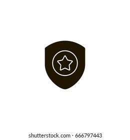 shield icon. sign design