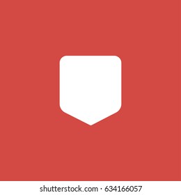 shield icon. sign design. red background