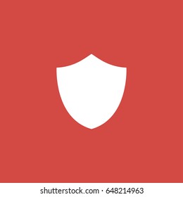 shield icon. sign design. red background