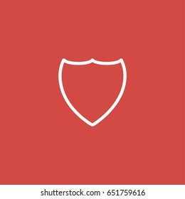shield icon. sign design. red background