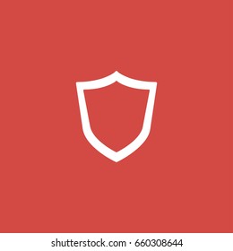shield icon. sign design. red background