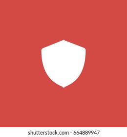 shield icon. sign design. red background