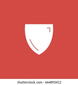 shield icon. sign design. red background