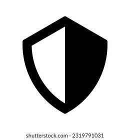 Shield icon. sign for mobile concept and web design. vector illustration