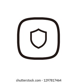 Shield icon sign symbol