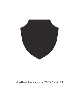 Ilustración vectorial de signo de icono de escudo.