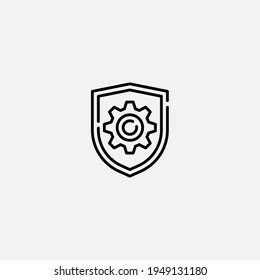 Shield icon sign vector,Symbol, logo illustration for web and mobile