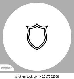 Vector de signo de icono Escudo,Símbolo, ilustración de logotipo para web y móvil
