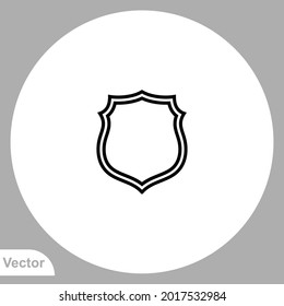 Shield icon sign vector,Symbol, logo illustration for web and mobile