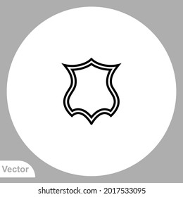 Shield icon sign vector,Symbol, logo illustration for web and mobile