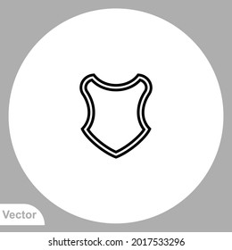Vector de signo de icono Escudo,Símbolo, ilustración de logotipo para web y móvil