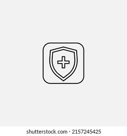 Shield icon sign vector,Symbol, logo illustration for web and mobile