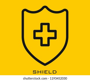 Shield icon signs