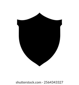 Shield icon silhouette icon vector design.
