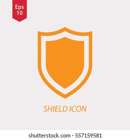 Shield Icon. Simple Flat Symbol. Vector Illustration