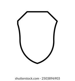 shield icon simple illustration design