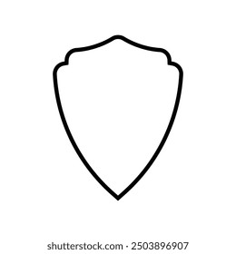 Icono de escudo Diseño de ilustración simple