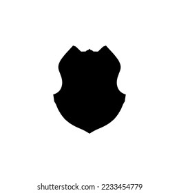 Shield icon. Simple style bank big sale poster background symbol. Shield bank brand logo design element. Shield t-shirt printing. Vector for sticker.