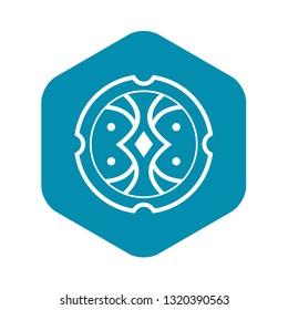 Shield icon in simple style isolated on white background