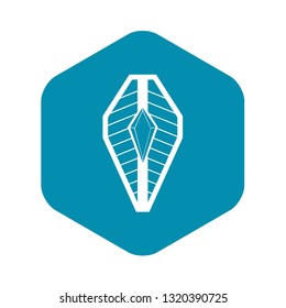 Shield icon in simple style isolated on white background