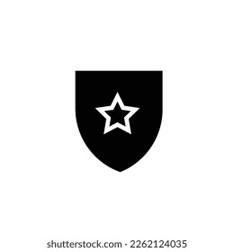 The shield icon with a star is a powerful image to represent strength, protection and achievement. This image can be used in a variety of contexts, from security services to awards.