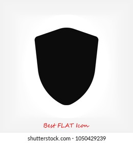 shield icon, stock vector illustration flat design style