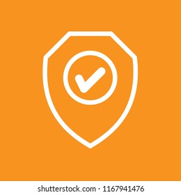 Shield icon, stock vector illustration, EPS10. 