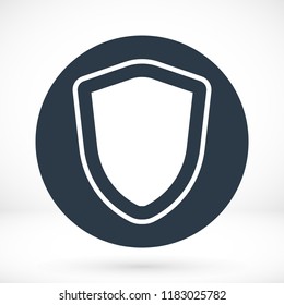 shield icon, stock vector illustration flat design style