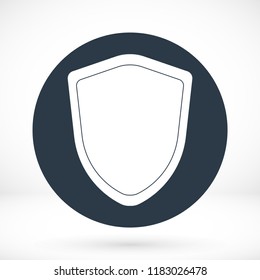 shield icon, stock vector illustration flat design style