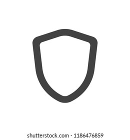 shield icon, stock vector illustration flat design style