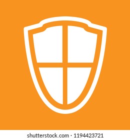 Shield icon, stock vector illustration, EPS10. 