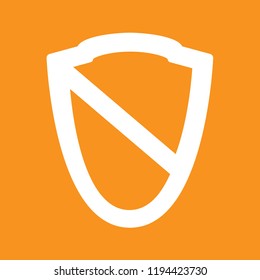 Shield icon, stock vector illustration, EPS10. 