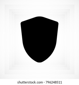 shield icon, stock vector illustration flat design style