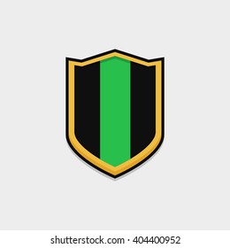 the shield icon style flat design for game assets