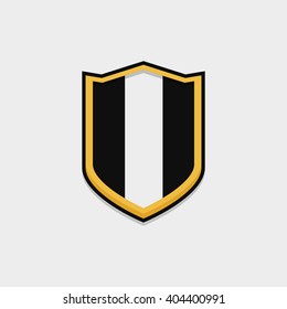 the shield icon style flat design for game assets