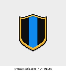 the shield icon style flat design for game assets