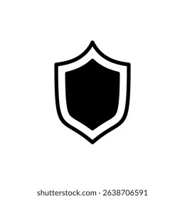 Shield icon symbol for apps and websites. Protection icon. Security sign and symbol