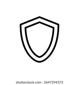 Símbolo de icono de escudo para App y Sitios web. Icono de protección. Signo y símbolo de seguridad