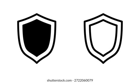 Símbolo de icono de escudo para App y Sitios web. Icono de protección. Signo y símbolo de seguridad