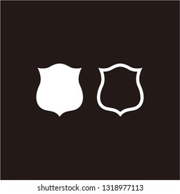 Shield icon symbol element design template