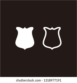 Shield icon symbol element design template