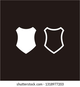 Shield icon symbol element design template