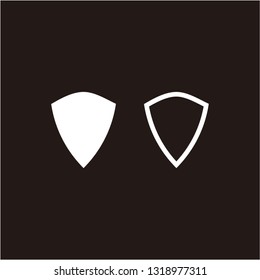 Shield icon symbol element design template
