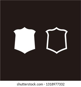 Shield icon symbol element design template