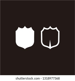 Shield icon symbol element design template