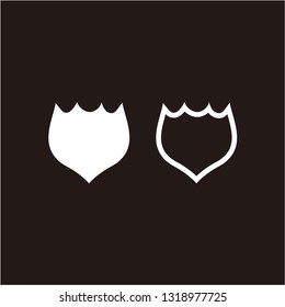Shield icon symbol element design template