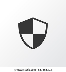 Shield Icon Symbol. Premium Quality Isolated Defense Element In Trendy Style.