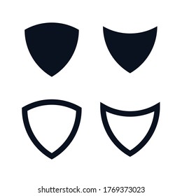 Shield icon symbol protection logo illustration vector