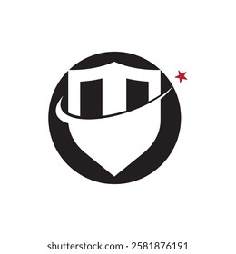 Shield icon and symbol template