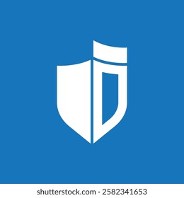 Shield icon and symbol template